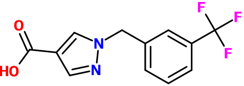 (image for) MC080180 1-[3-(Trifluoromethyl)benzyl]-1H-pyrazole-4-carboxylic acid